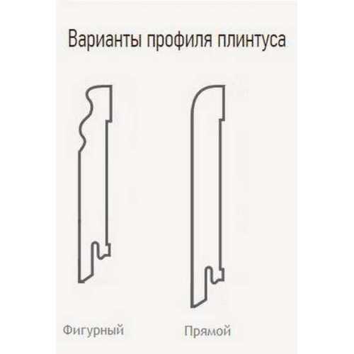 Фото Плинтус напольный шпонированный Finitura Дуб арт.012, 100*30 мм (фигурный)