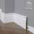 Плинтус напольный под покраску 22-100-18 Madest Decor MDF (100х18х2400 мм)