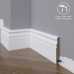 Маленькое фото Плинтус напольный под покраску 22-100-18 Madest Decor MDF (100х18х2400 мм)