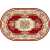 Ковер Merinos Laguna 5602 RED 1,80*2,50 м овал 