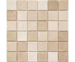 Мозаика из натурального камня Caramelle Art Stone Santa Anna 48х48 (300х300х8 мм) Мозаика из натурального камня Caramelle Art Stone Santa Anna 48х48 (300х300х8 мм)