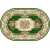Ковер Merinos Laguna 5602 GREEN 1,50*1,90 овал