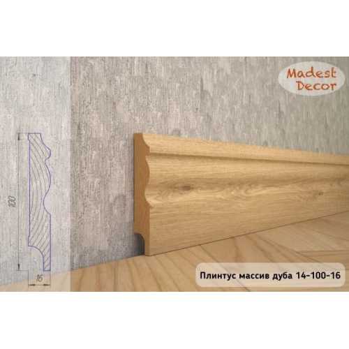 Фото Плинтус из массива Дуба без покрытия Madest decor 14-100-16