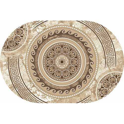 Фото Ковер Merinos Valencia Deluxe d300 CREAM-BROWN ОВАЛ 0,8*1,5