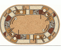 Ковер Merinos Laguna ALBINA 3  BEIGE 1,50*1,90 овал