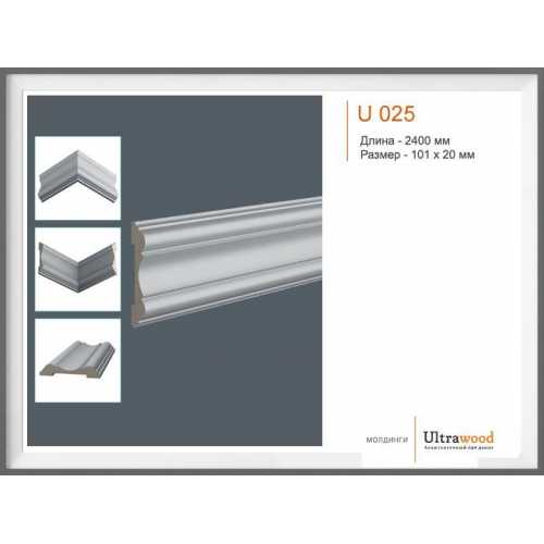 Фото Молдинг под покраску Ultrawood U 025 (101х20х2440)