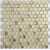 Мозаика стеклянная Caramelle Alchimia Aureo grani hexagon 23х13 (300х300х6 мм)