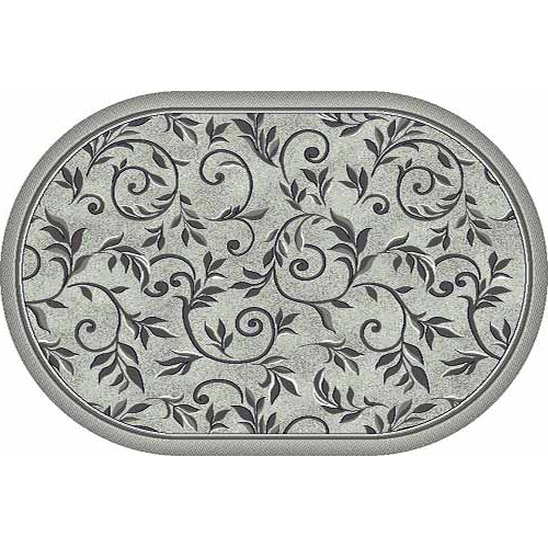 Фото Ковер Merinos Silver d230 light gray овал 0,60*1,10