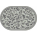 Маленькое фото Ковер Merinos Silver d230 light gray овал 0,60*1,10