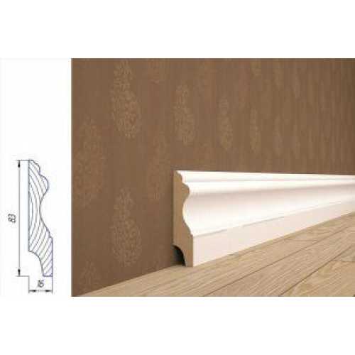Фото Плинтус напольный МДФ Madest Decor модель 03-083-16 крашеный по RAL/NCS (83х16х2400 мм)