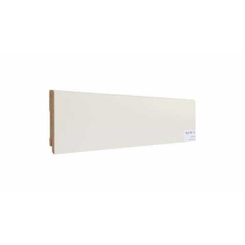 Фото Плинтус напольный под покраску Finitura Decor МДФ 80х16мм, с фаской