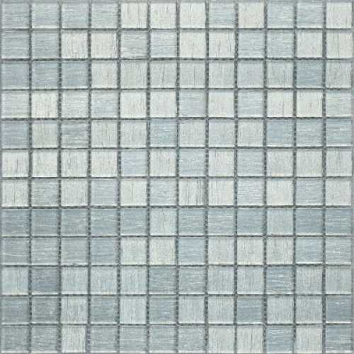 Фото Мозаика стеклянная Caramelle Silk Way Silver Satin 23х23 (298х298х4 мм)