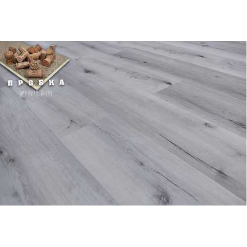 Фото Плитка ПВХ Vinilam Cork Дуб Гент 10-064, 43 класс (1220х227х7.0 мм)