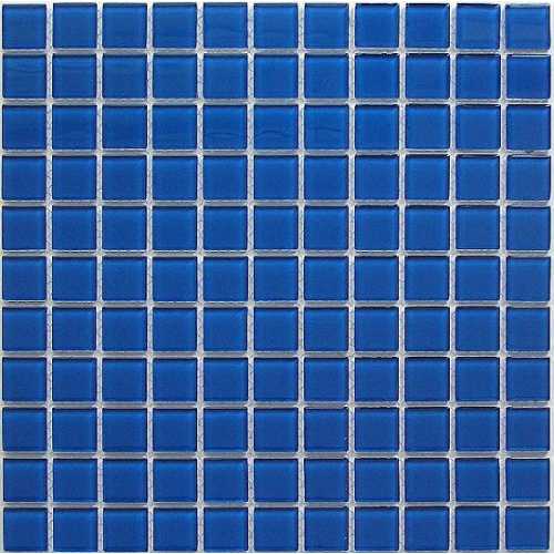Фото Мозаика стеклянная Bonaparte Deep blu 25х25 (300х300х4 мм)
