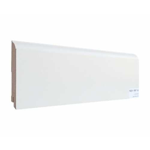 Фото Плинтус напольный под покраску Finitura Decor МДФ 100х16мм с плечиком