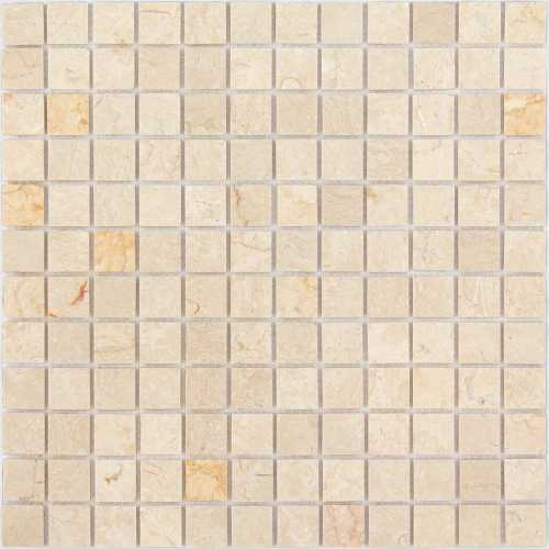 Фото Мозаика из натурального камня Caramelle Pietrine Botticino POL 15х15 (305х305х4 мм)