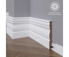 Белый плинтус напольный МДФ Madest Decor 24-136-16 крашеный (136х16х2400 мм) Белый плинтус напольный МДФ Madest Decor 24-136-16 крашеный (136х16х2400 мм)