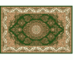 Ковер Merinos Laguna d285 Green Овал 1,50*1,90