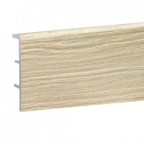 Фото Плинтус напольный Rico Concept 80 Ясень беленый RC80024, 80х20х2200 мм