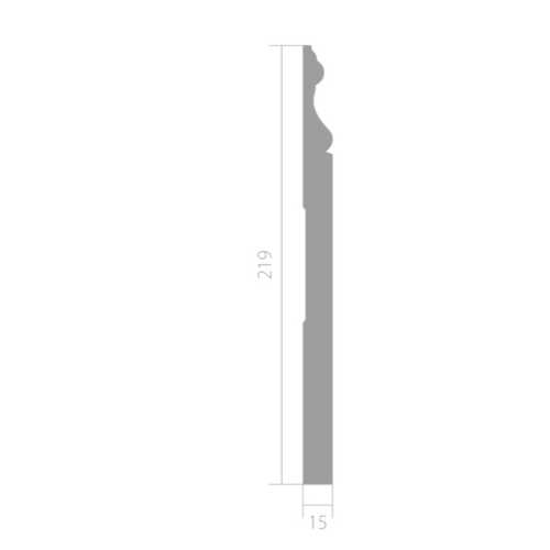 Фото Плинтус под покраску Ultrawood Base 005 i (219*15*2000)