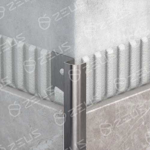 Фото Наружный профиль для керамической плитки ZKUR 15, длина 2700 мм